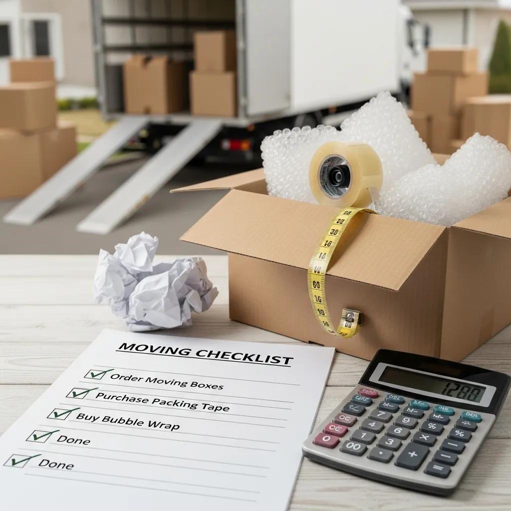Checklist and calculator for estimating moving boxes — the basics of good planning