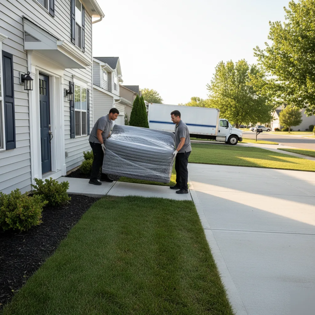 Local movers working a home move in Round Rock, TX