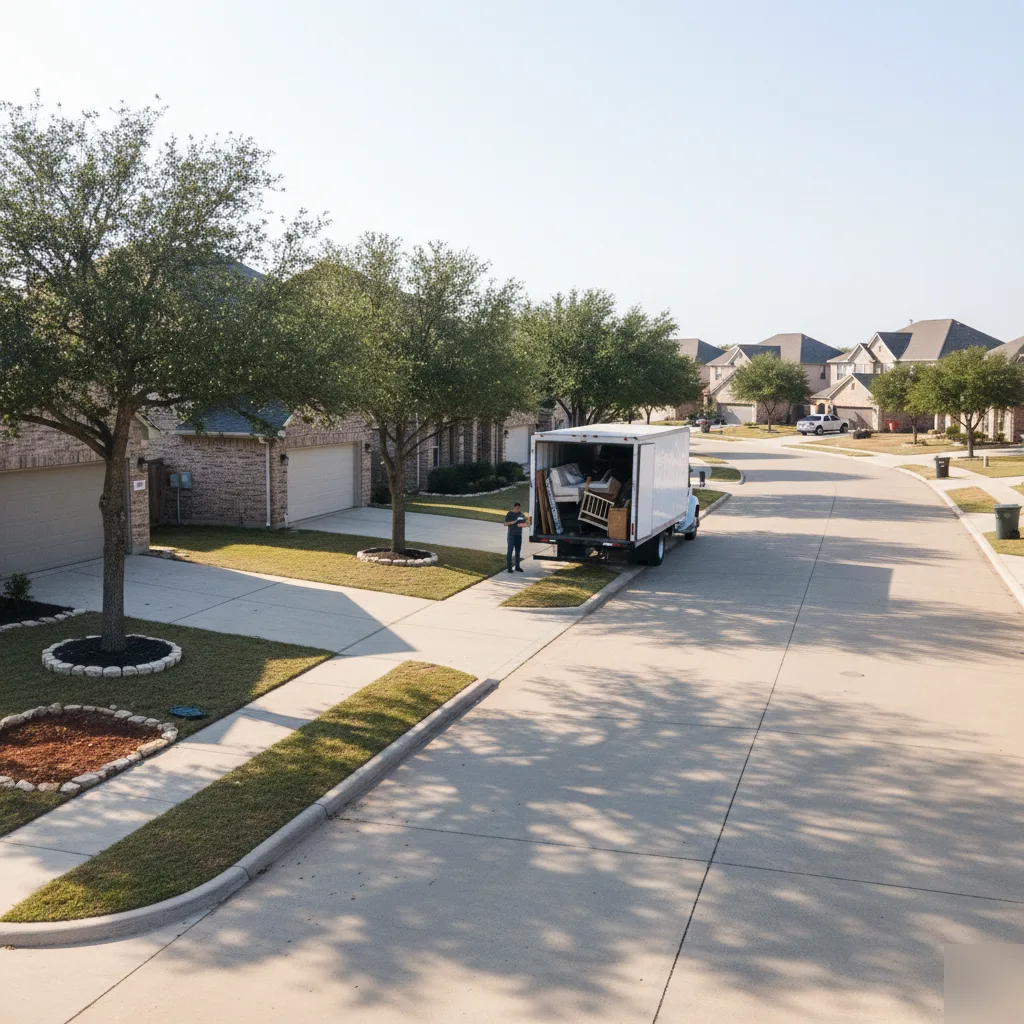 Licensed local movers on moving day in Round Rock, TX