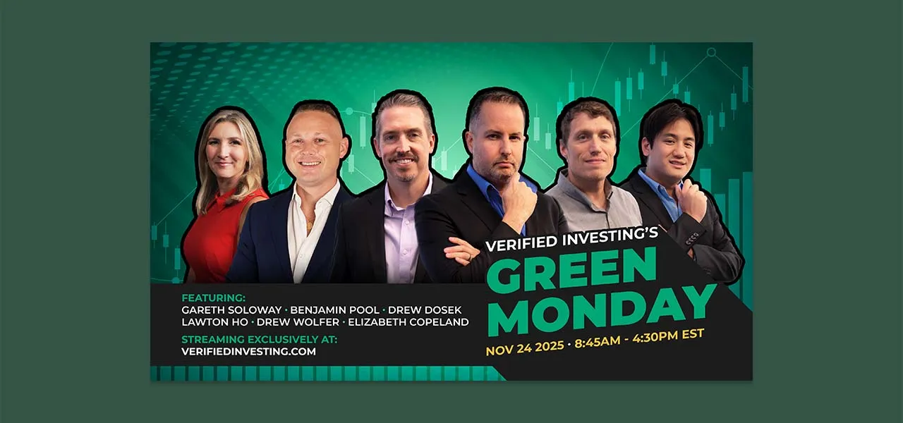 Green Monday campaign artwork for Verified Investing