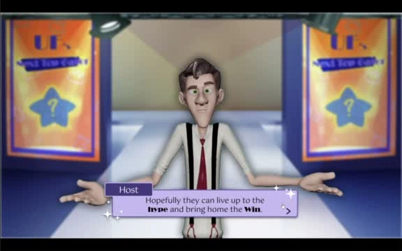 Host dialogue interface in the original prototype.