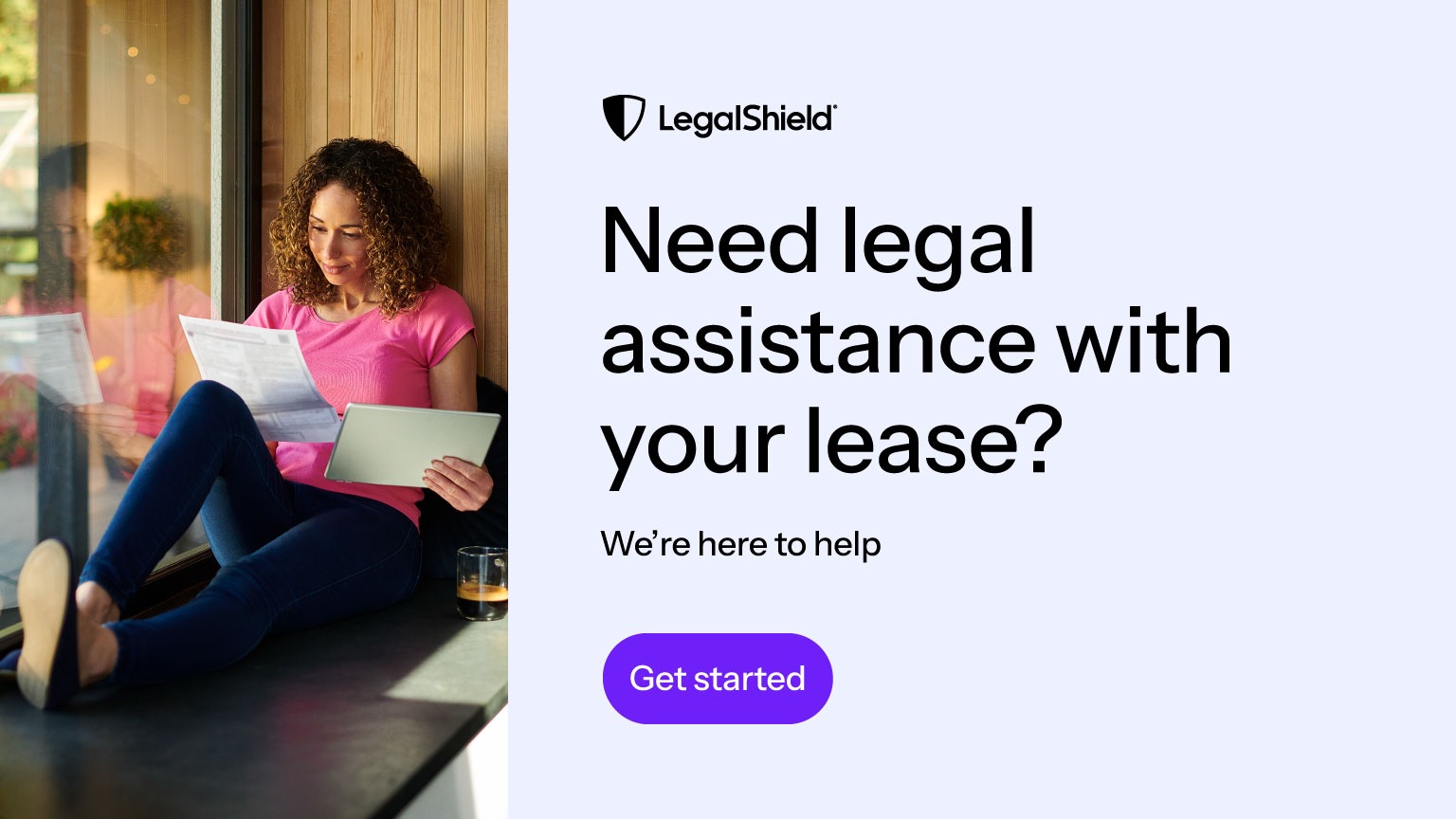A LegalShield CTA asking the reader if they need legal assitance with their lease.