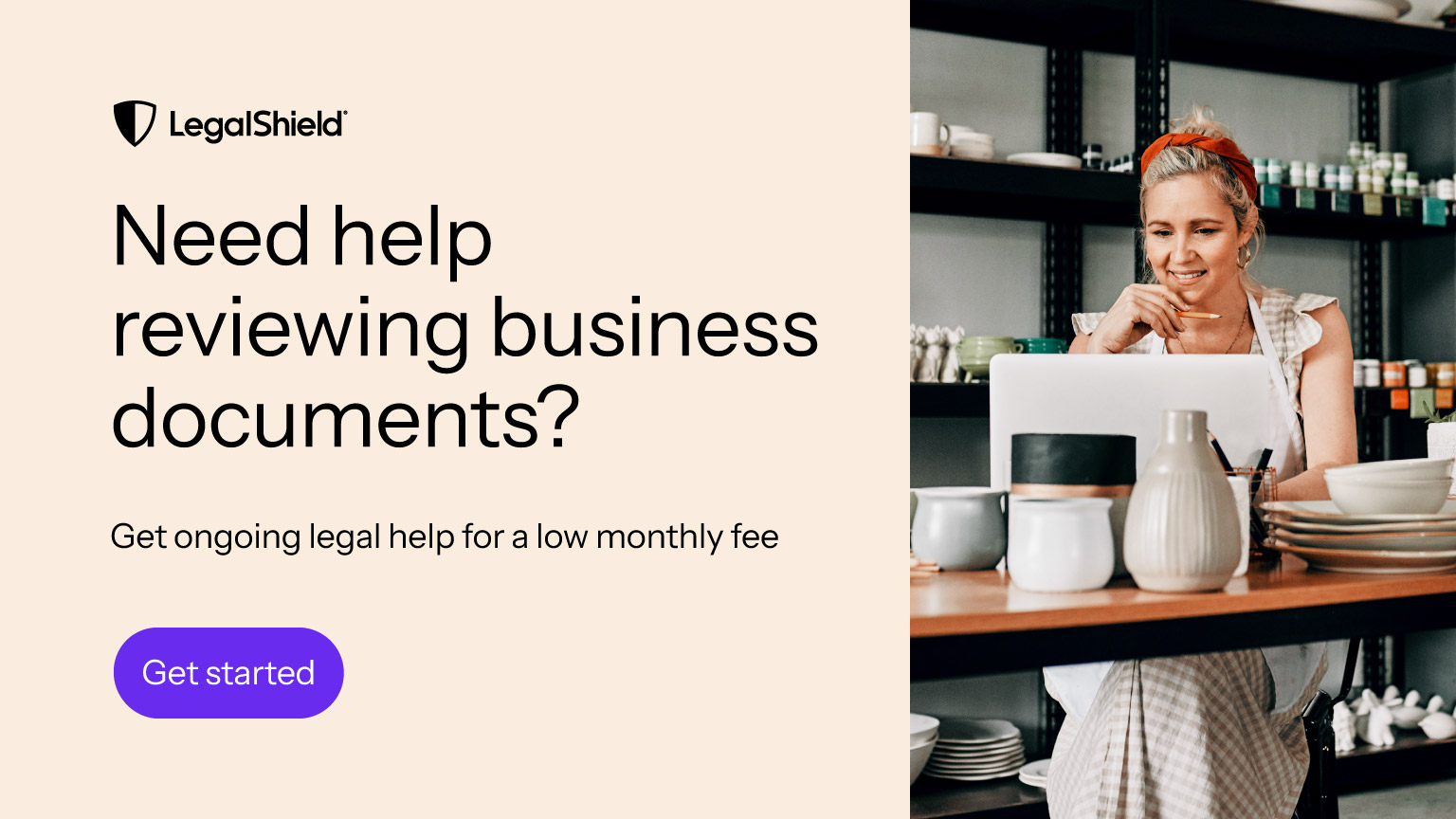 Need help reviewing business documents? Get ongoing legal help with Legalshield.