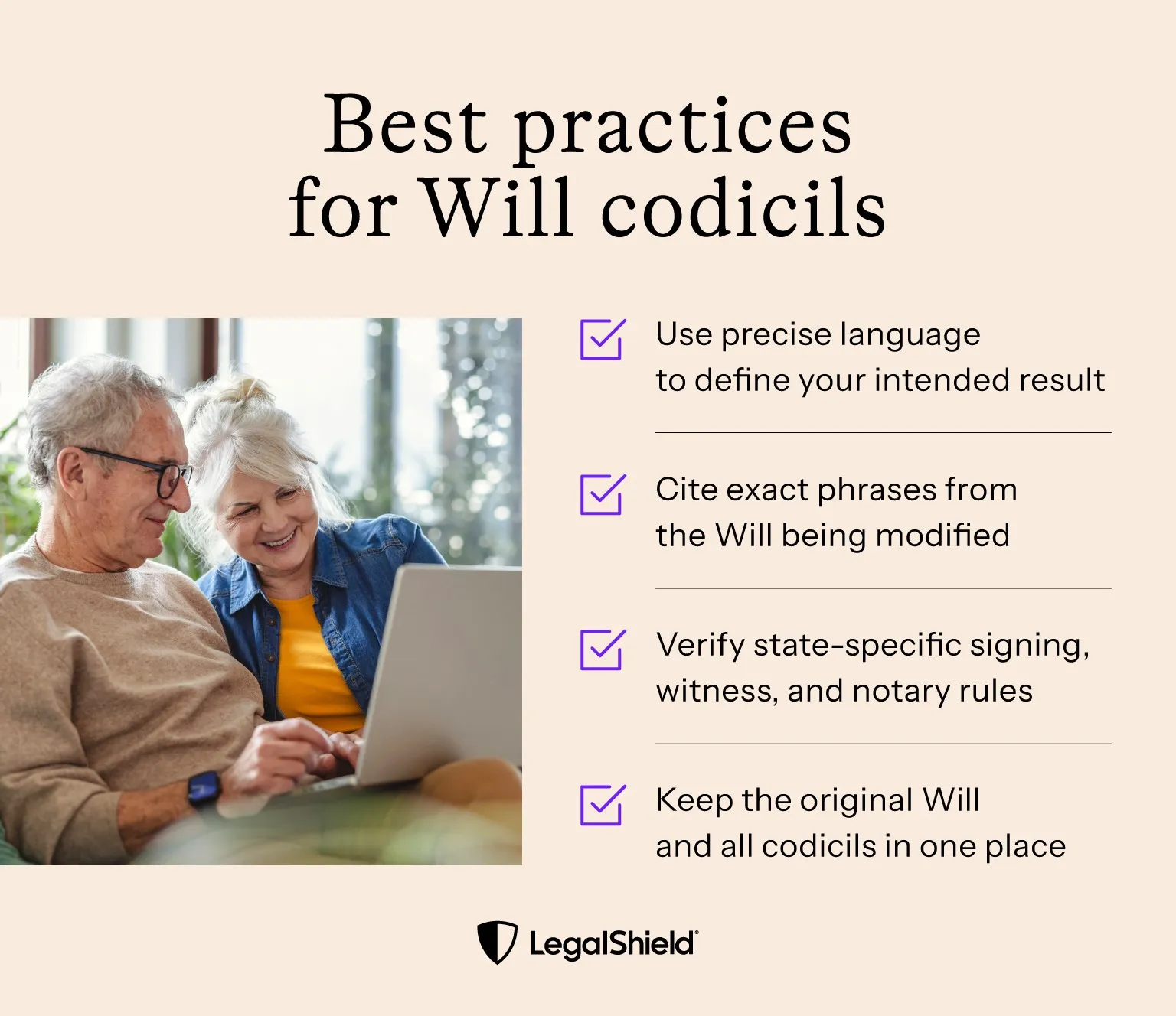 Four best practices for adding codicils to Wills