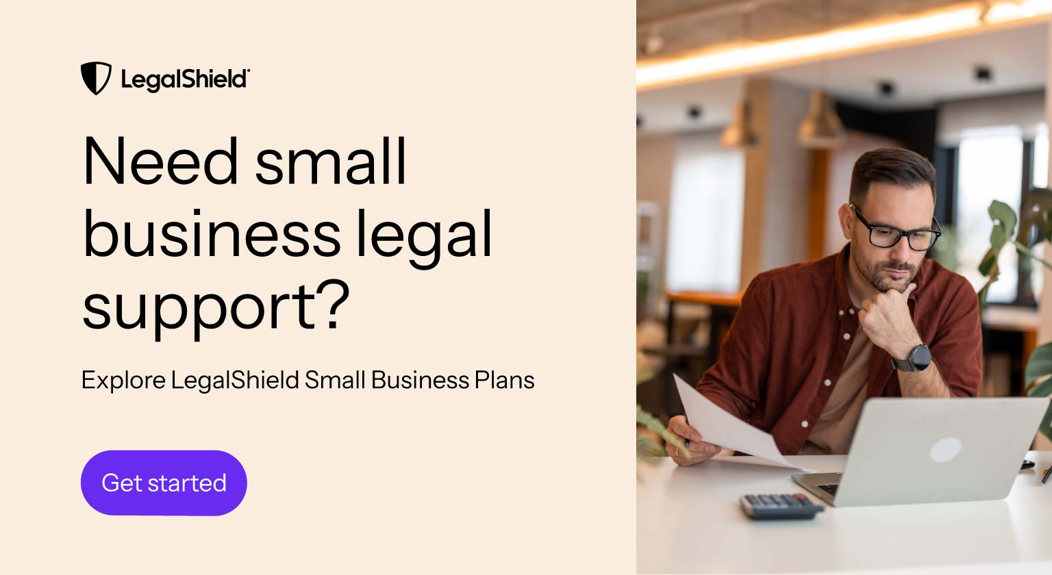 A call to action to explore LegalShield Small Business Plans