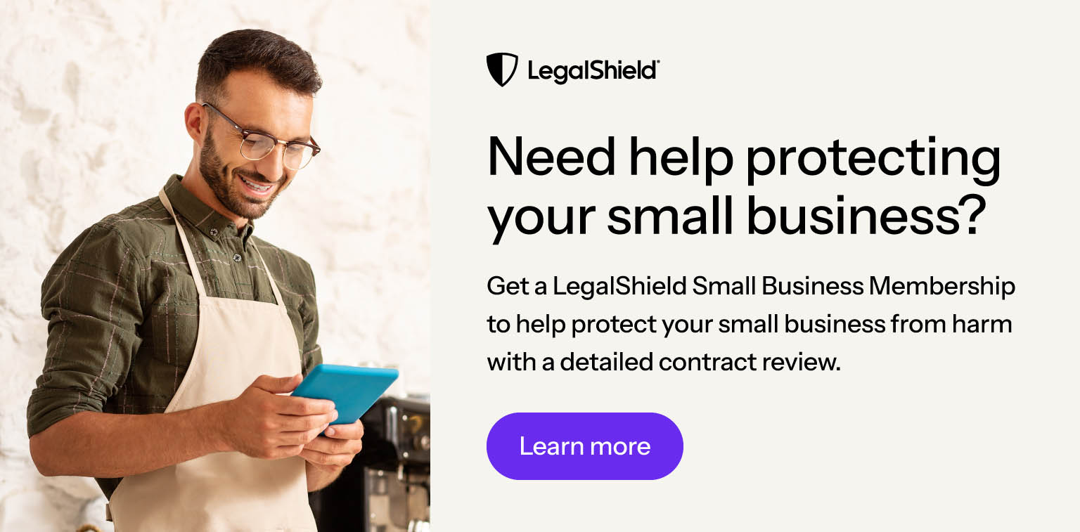 A CTA asking the reader if they need help protecting their small business.