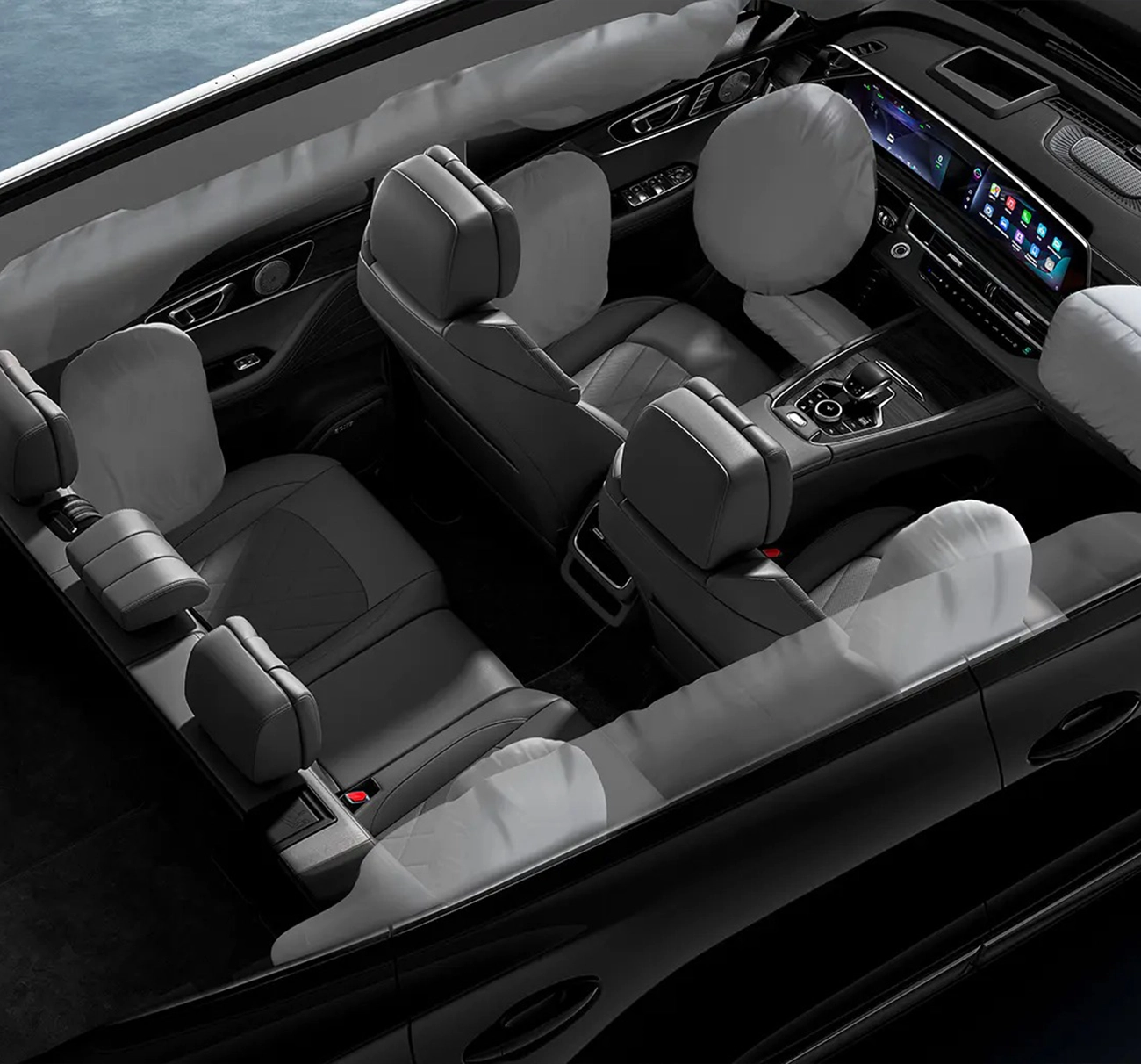 Chery Tiggo 8 Pro Max — 6 airbags, cobertura total de la cabina