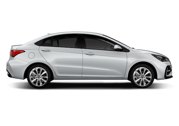 Chery Arrizo 5 Pro A/T color plata — miniatura de modelo en grilla de vehículos