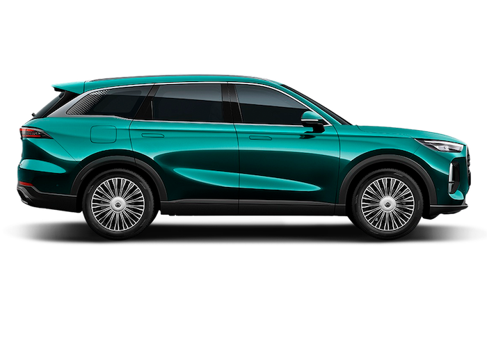 Chery Tiggo 9 color verde — miniatura de modelo, SUV de lujo Venezuela