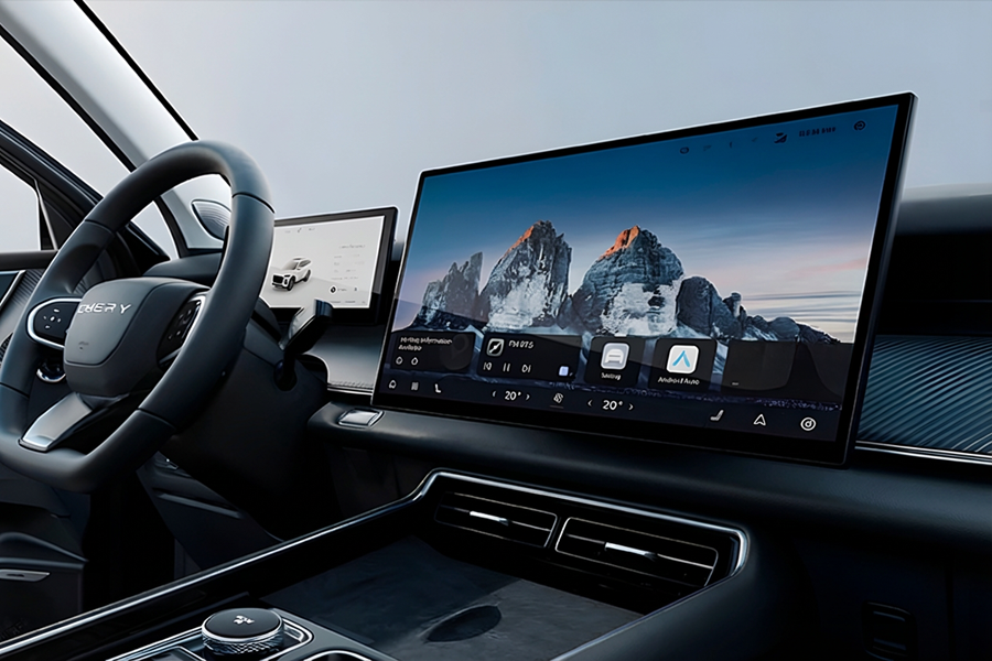 Chery Tiggo 9 — pantalla táctil de 15.6 pulgadas