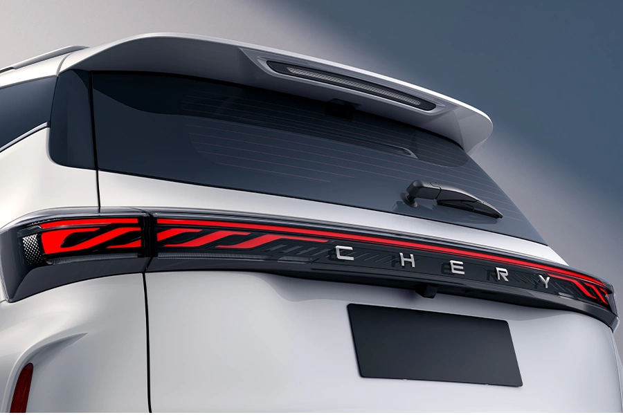 Chery Tiggo 4 Pro Max — luz trasera LED inspirada en rayas de tigre