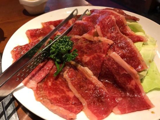 Photograph of lunch dish at Yakiniku Meigetsu