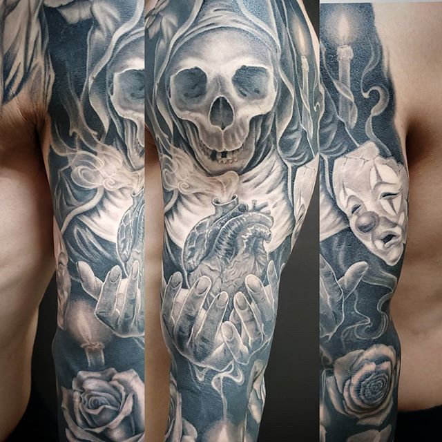 Photograph of a tattoo done by Horitaka at Radical Skin Tattoo