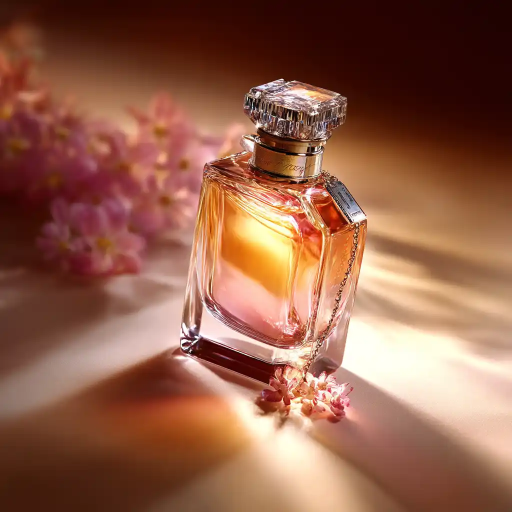 Photo produit parfum générée par IA