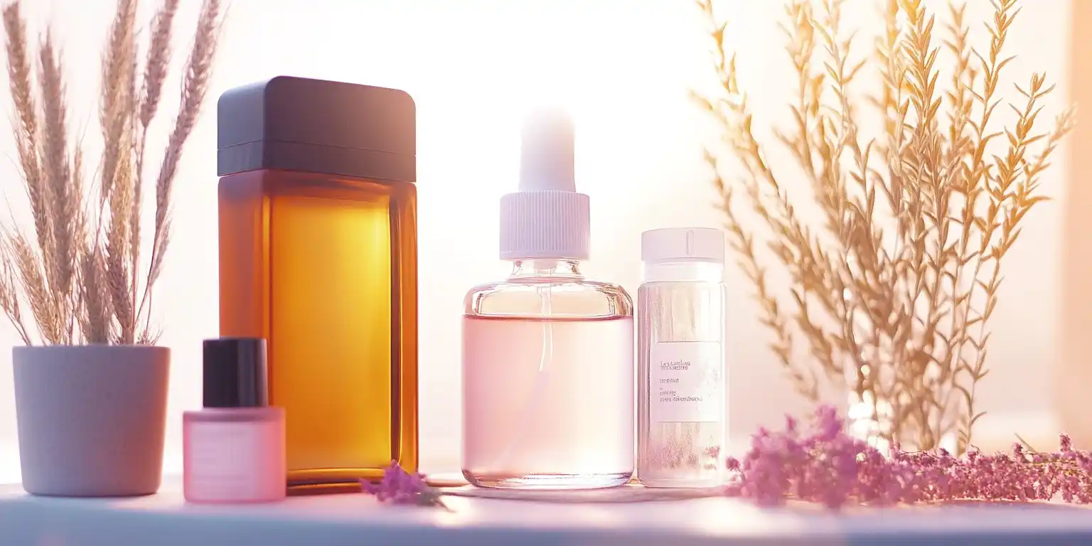 Photo produit parfums générée par IA