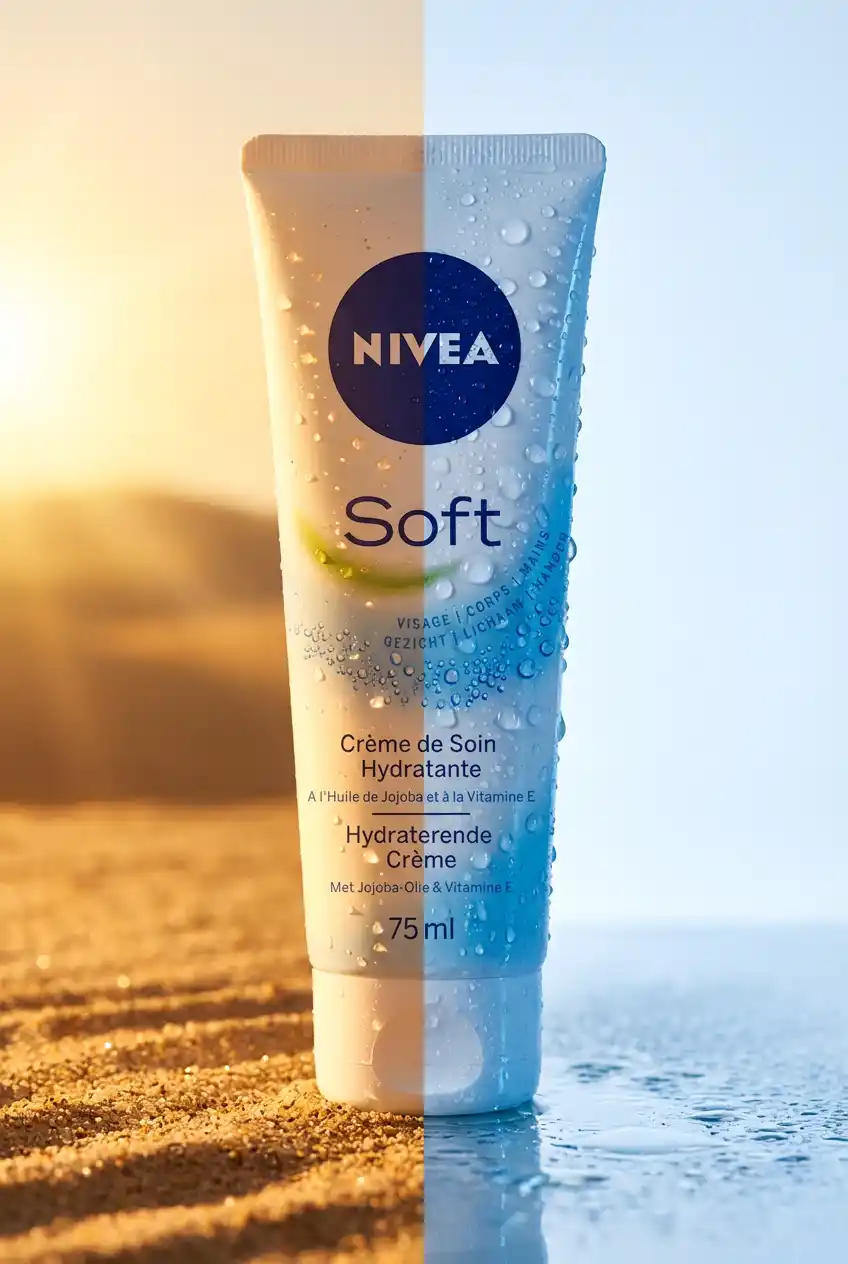 Photo produit crème générée par IA