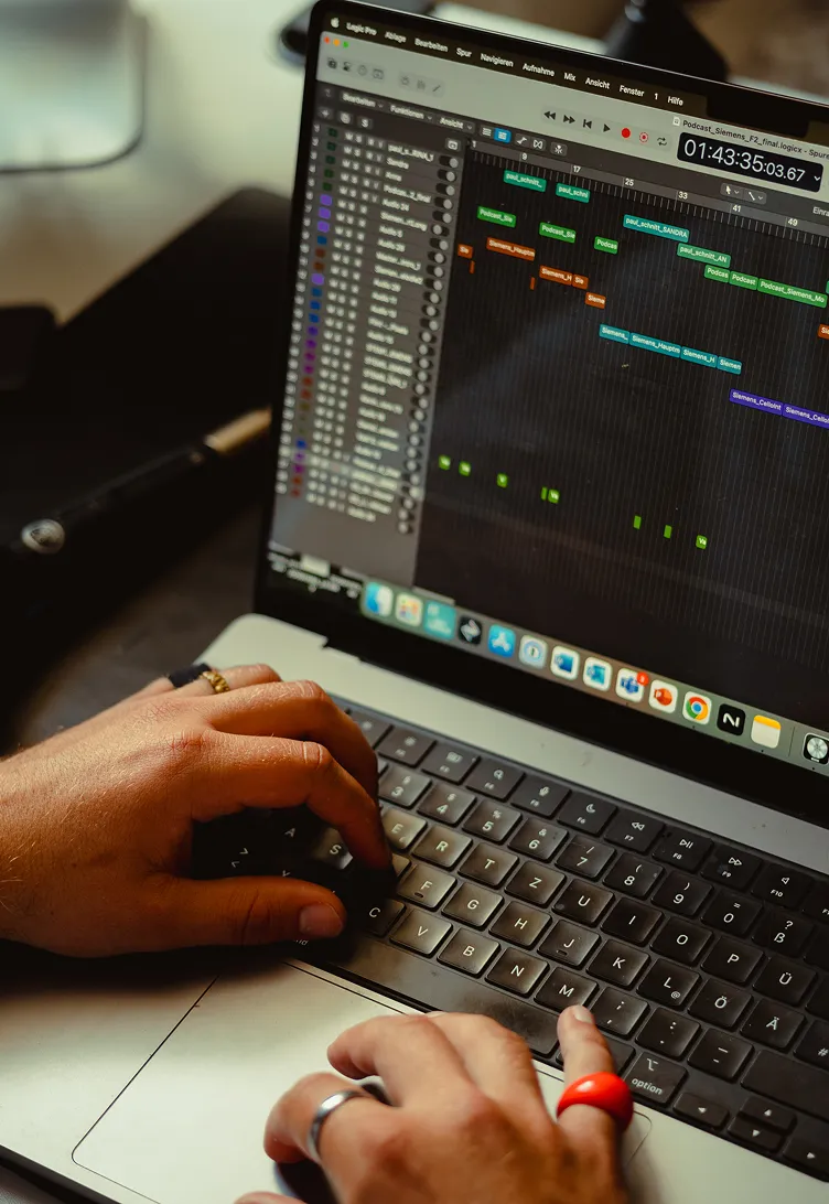 Postproduktion von verschiedenen Medieninhalten