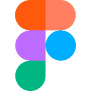 Colorful F-shaped logo with segments in red, orange, purple, blue, and green.