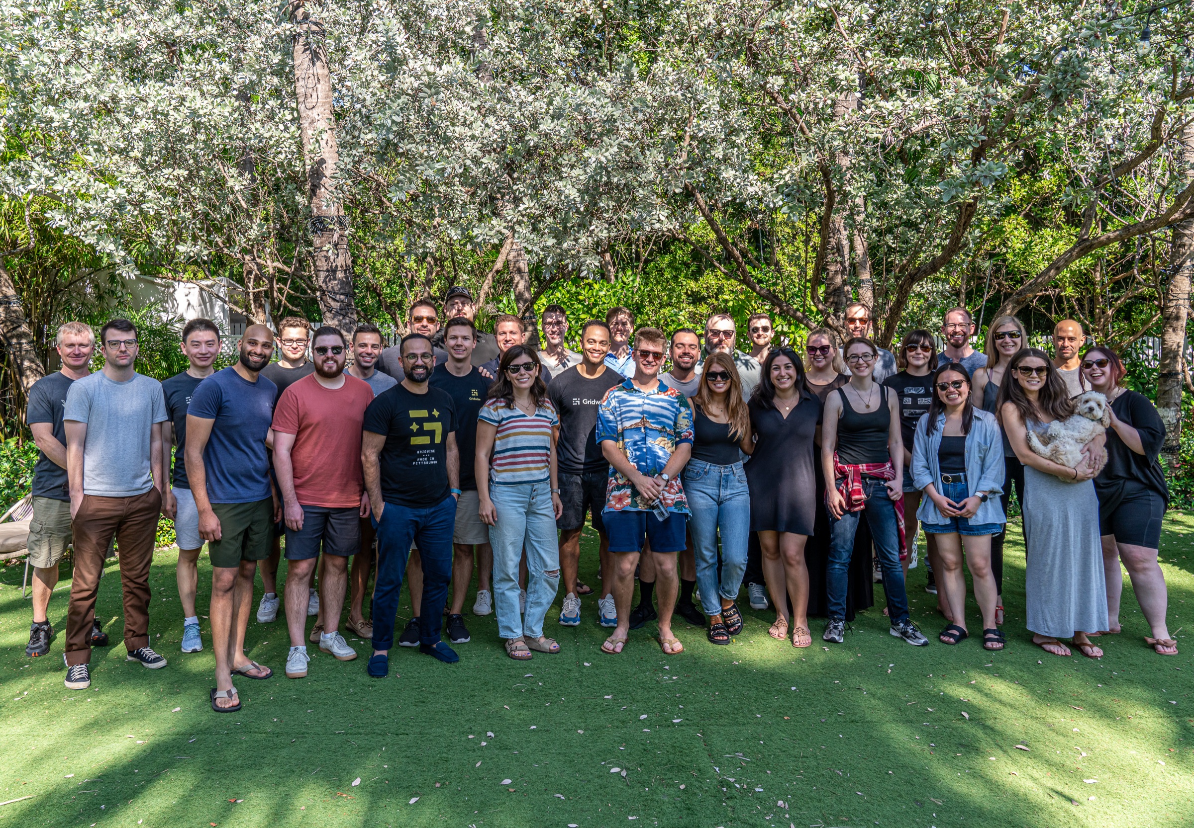 The Gridwise team together at a company offsite
