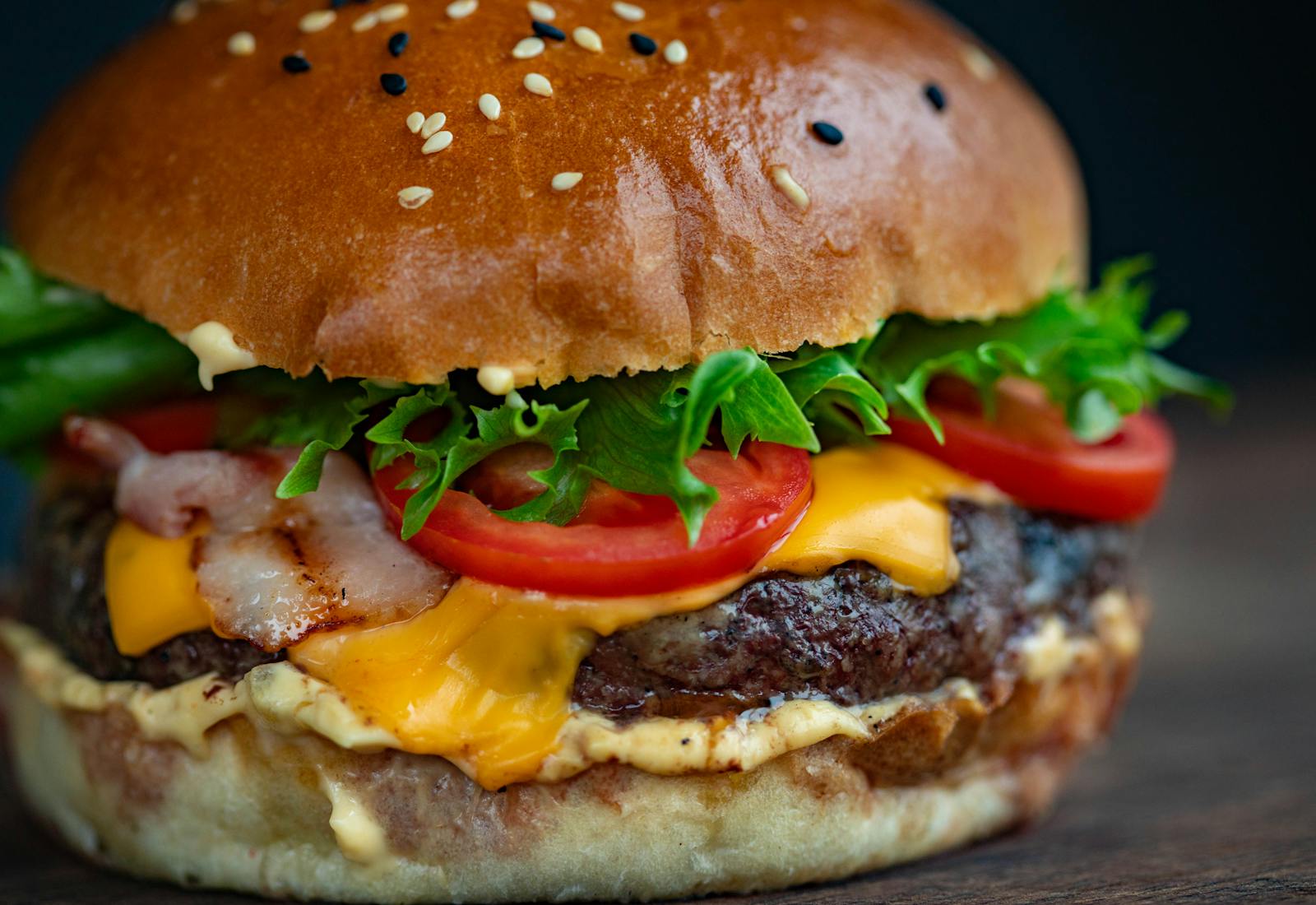 Fast food restaurant counter and kitchen