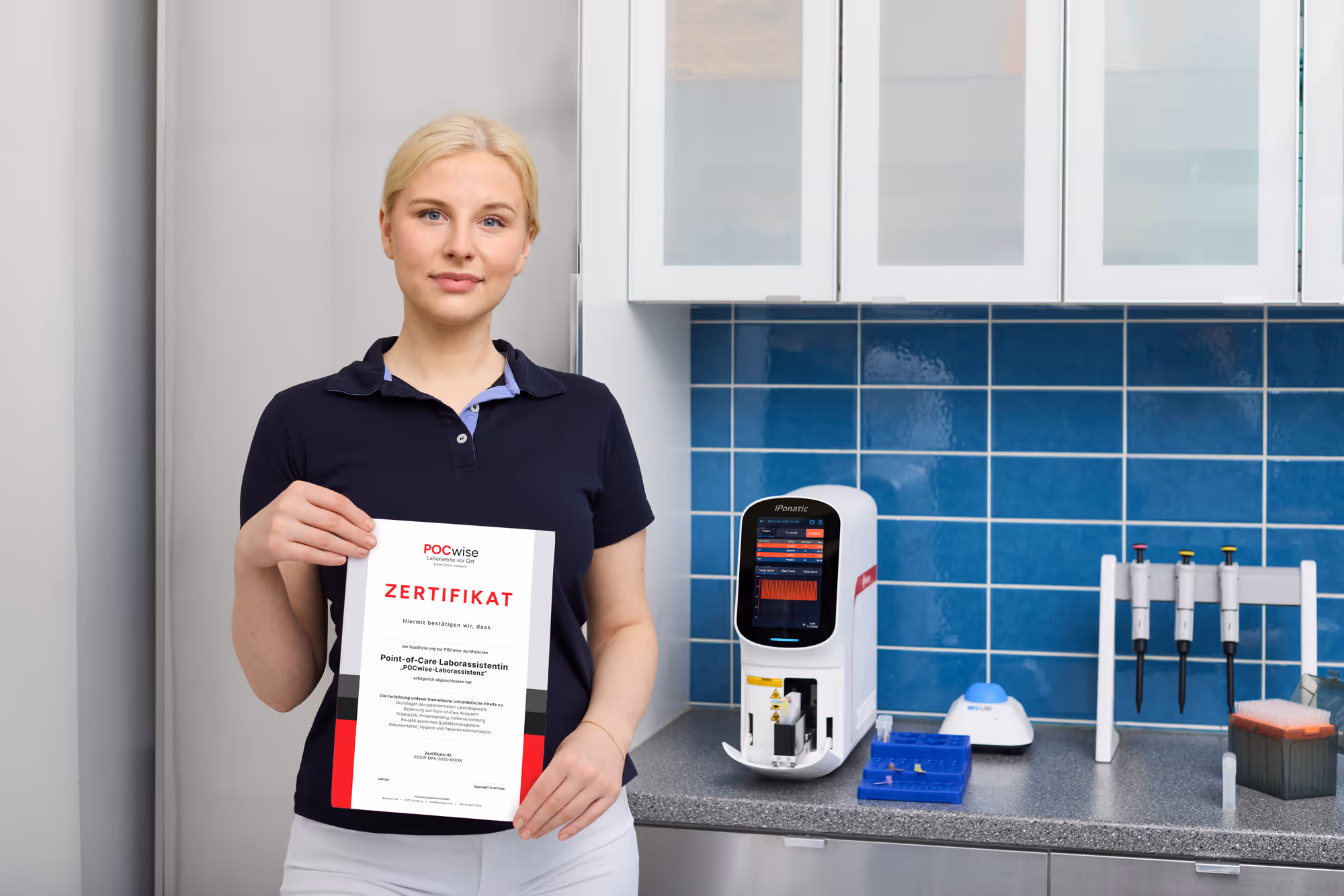 Medizinsiche Fachangestellte mit Zusätzlichen verdienst möglichkeiten durch eine abgeschlossene POCwise-Laborassistenz Zusatz Qualifizirung. 