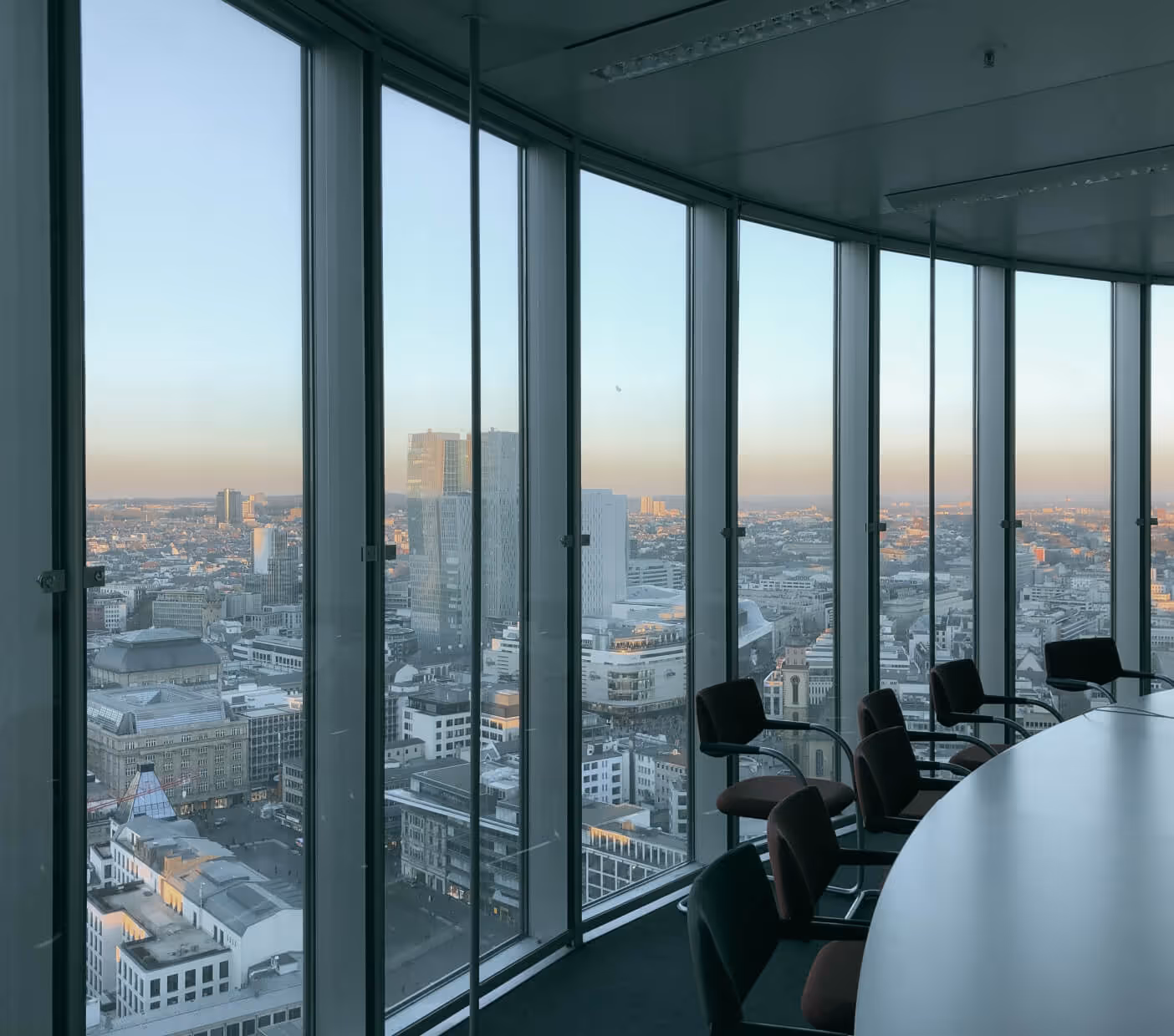 city view from office high floor