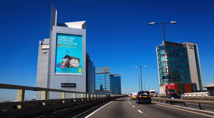 A large format premium advertising site that was acquired in 2006