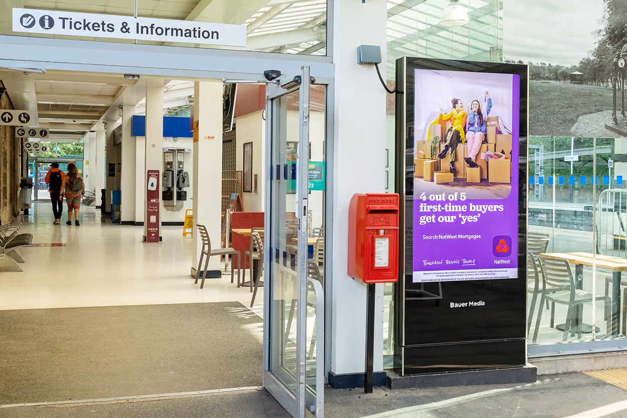 Durham Train Station Outdoor DOOH Advertising