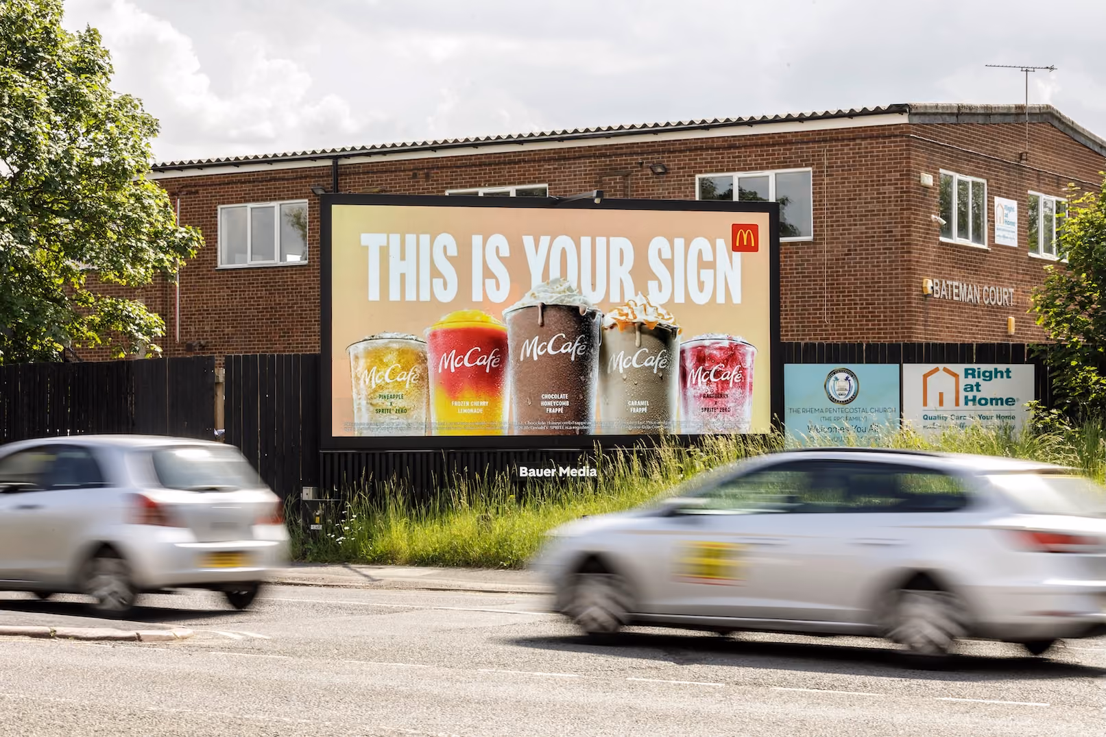 Mcdonalds out of home roadside billboard
