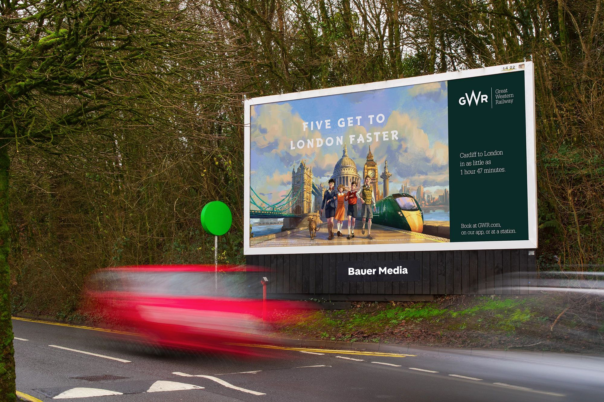 A billboard campaign in Cardiff