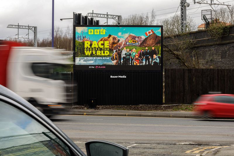 BBC's Race across the world billboard campaign