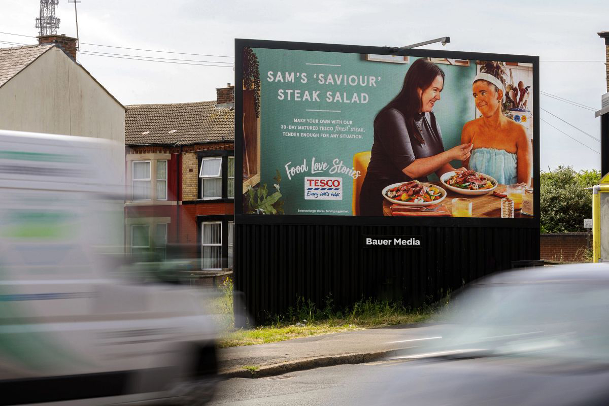 Tesco's digital billboard campaign