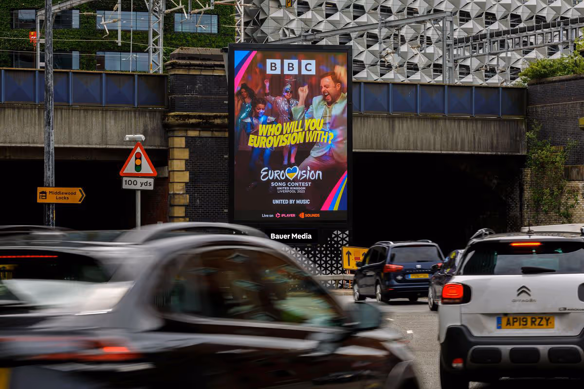 Eurovision's digital billboard ad campaign