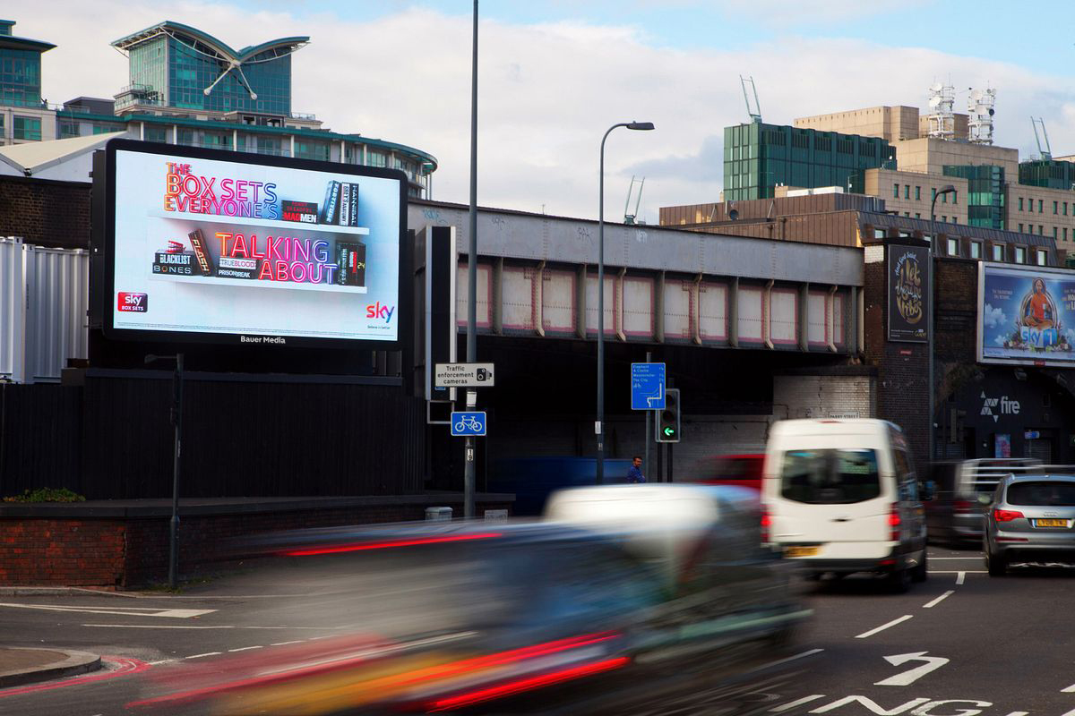 Sky's digital billboard campaign