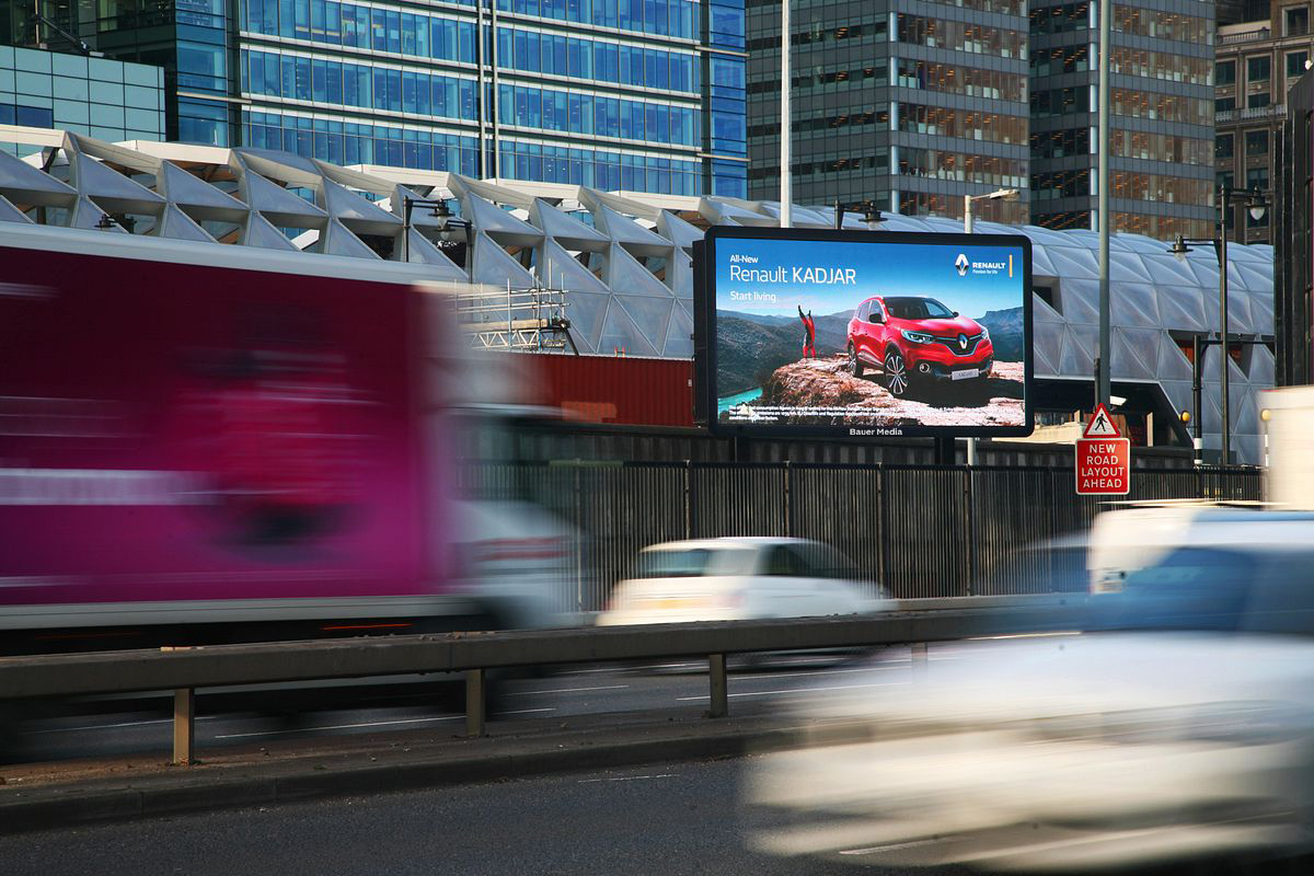 Renault's digital billboard campaign