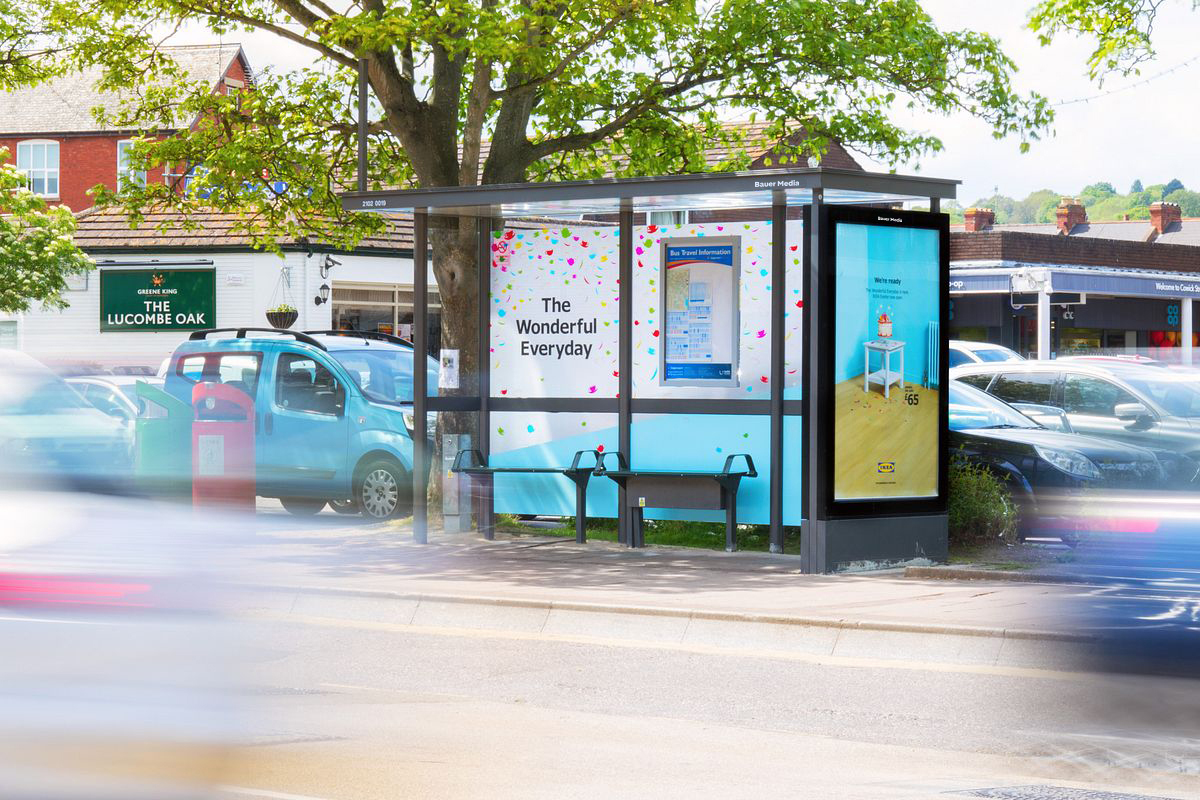 Ikea bus stop poster campaign