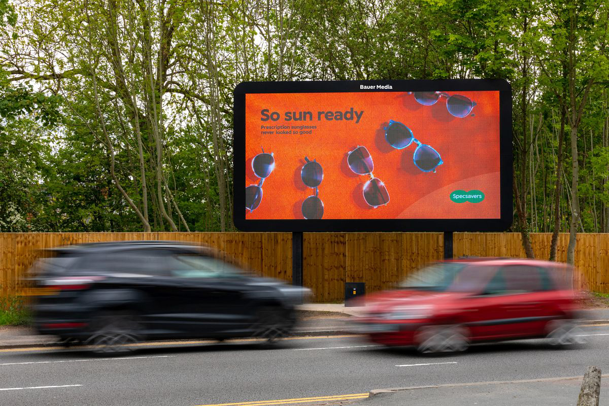 Specsavers' digital billboard ad campaign