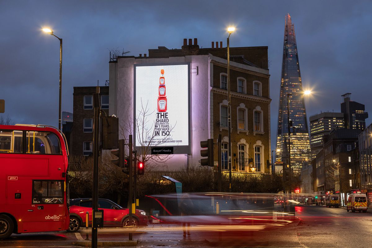 Heinz Shared Digital billboard campaign in Londn