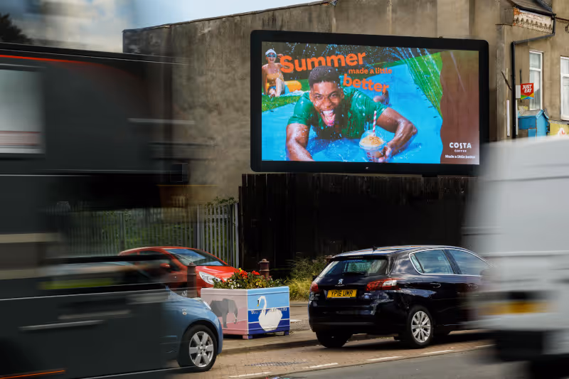Costa Coffee digital screen campaign