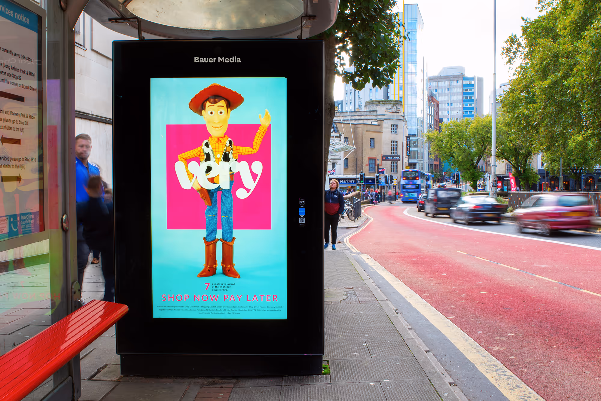 A Shop Direct Adshel Live campaign