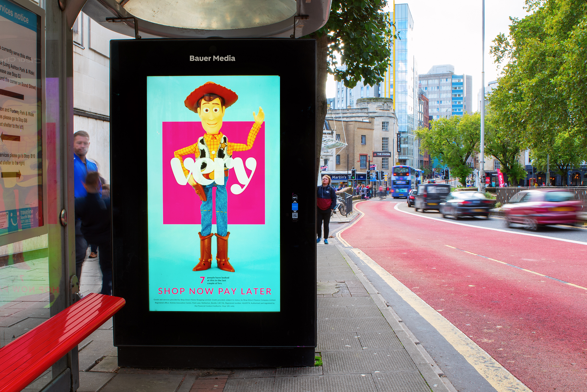 A Shop Direct Adshel Live campaign