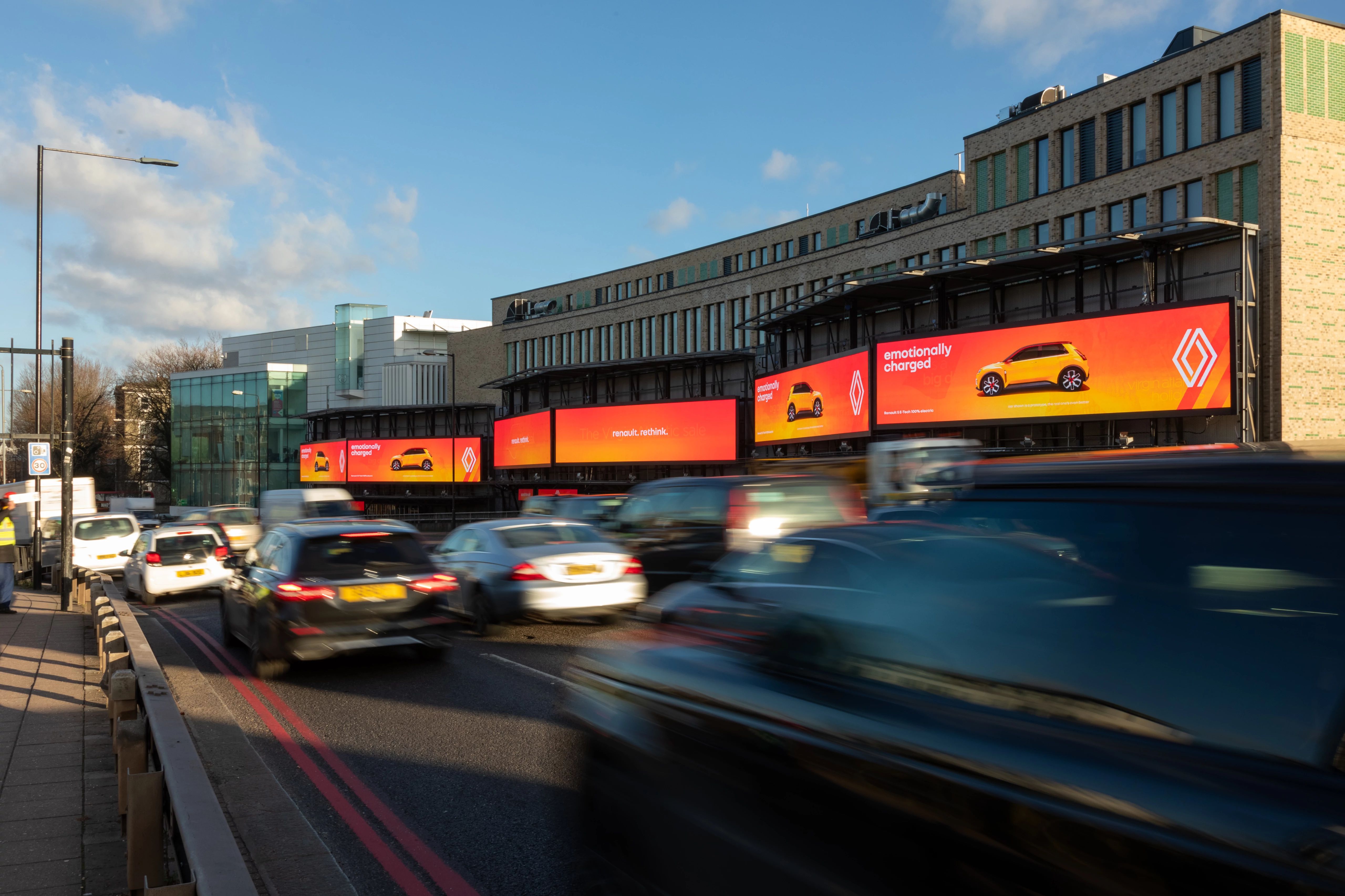 Renault advertising on Bauer Media Outdoor's Cromination digital billboard