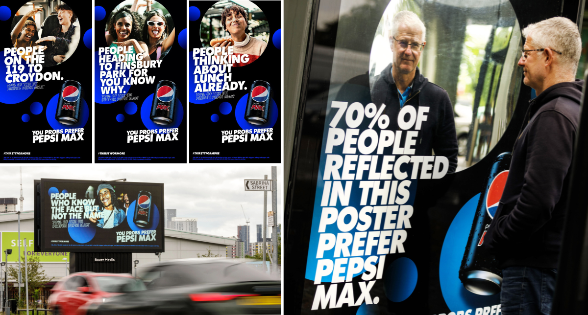  Pespi Max advertising in different formats featuring actors and pedestrians