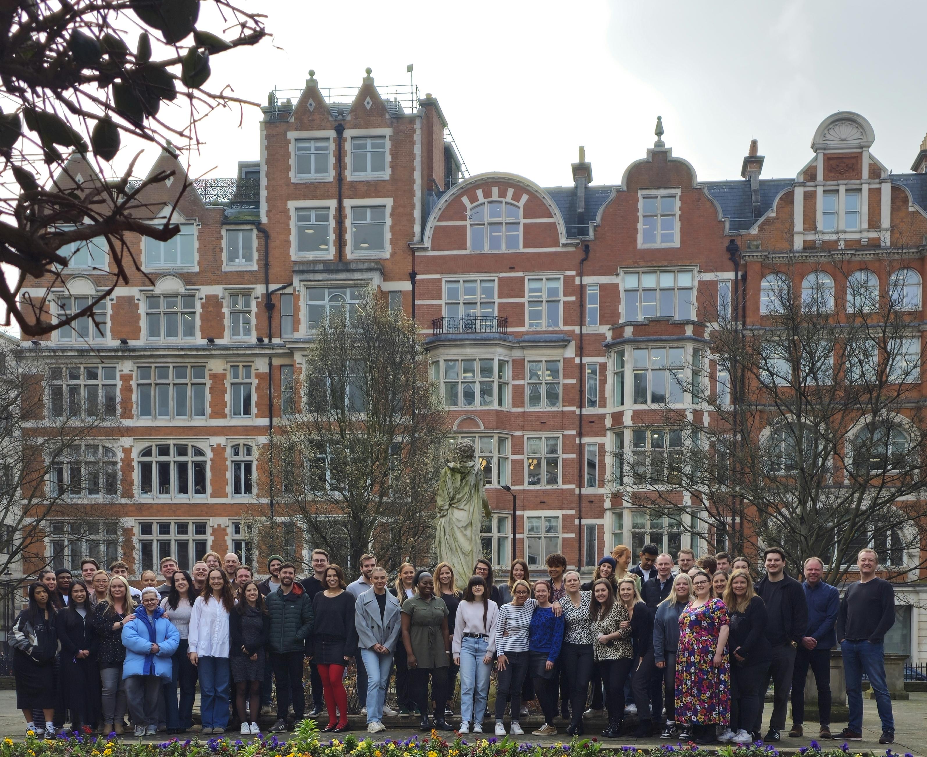 Employees at Bauer Media Outdoor UK in Golden Square in London