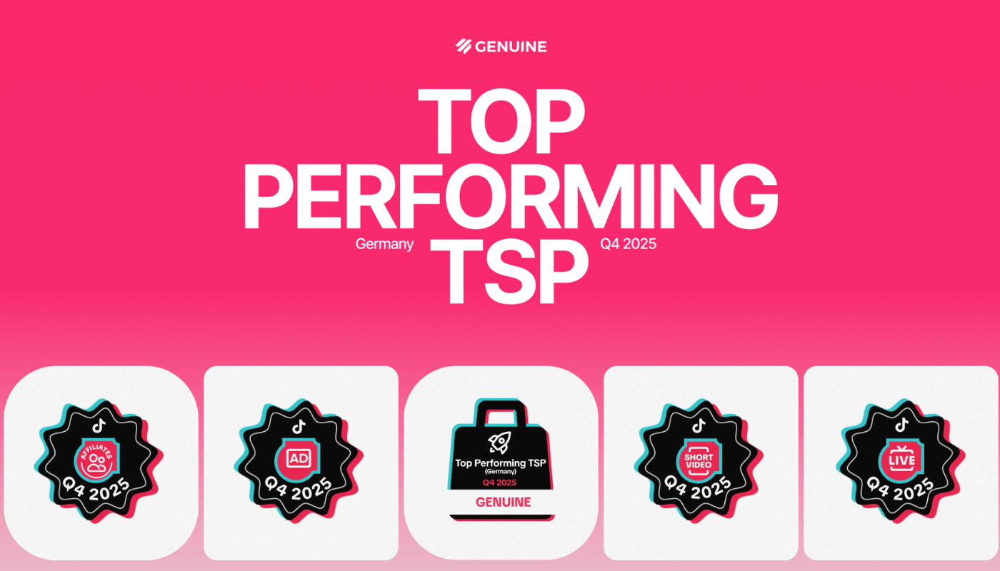 GENUINE: Top Performing TikTok Shop Partner Q4 2025 in Germany