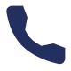 Blue telephone handset icon representing a phone call.