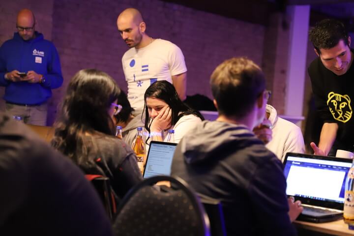 Lisk.js, photo of developers working