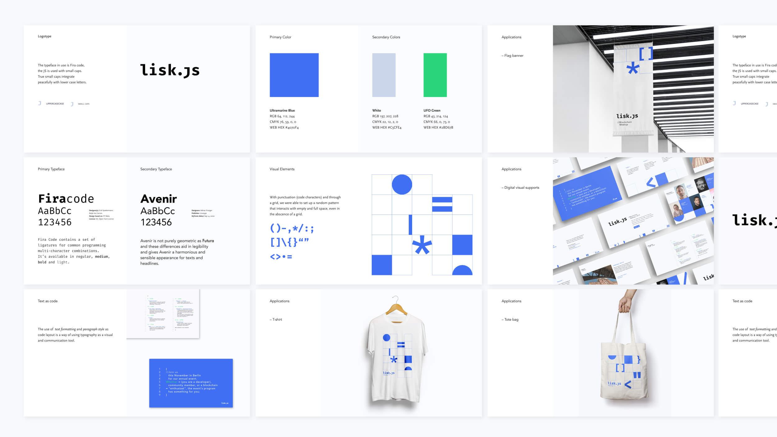 Lisk.js, brand style guide overview