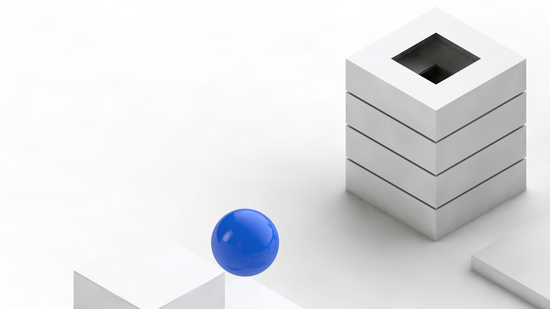 Chainlink Labs redesign, 3d visual style, smart contract close-up with blue ball and data pipe