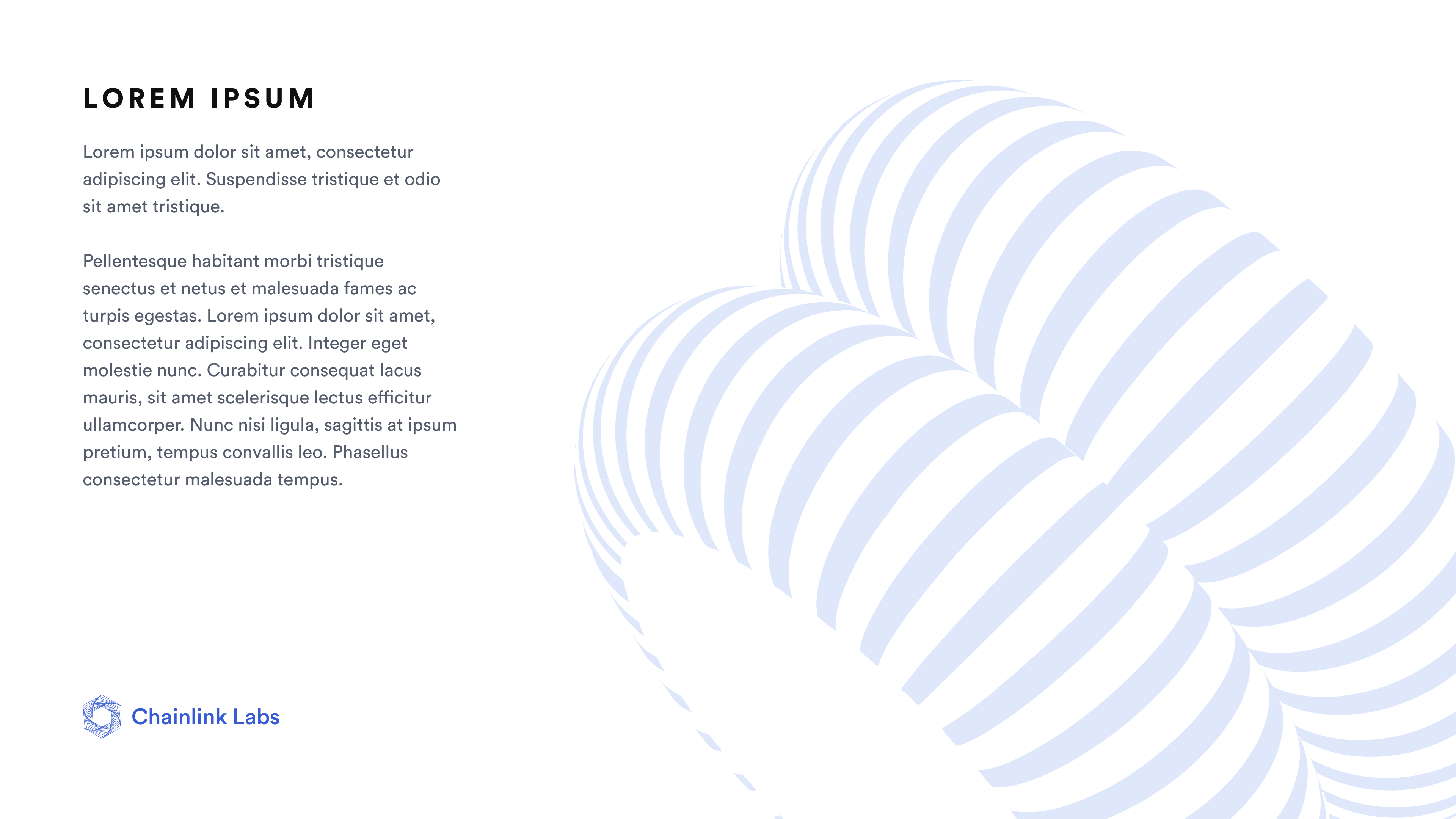 Chainlink Labs redesign, exploration of layout with pattern